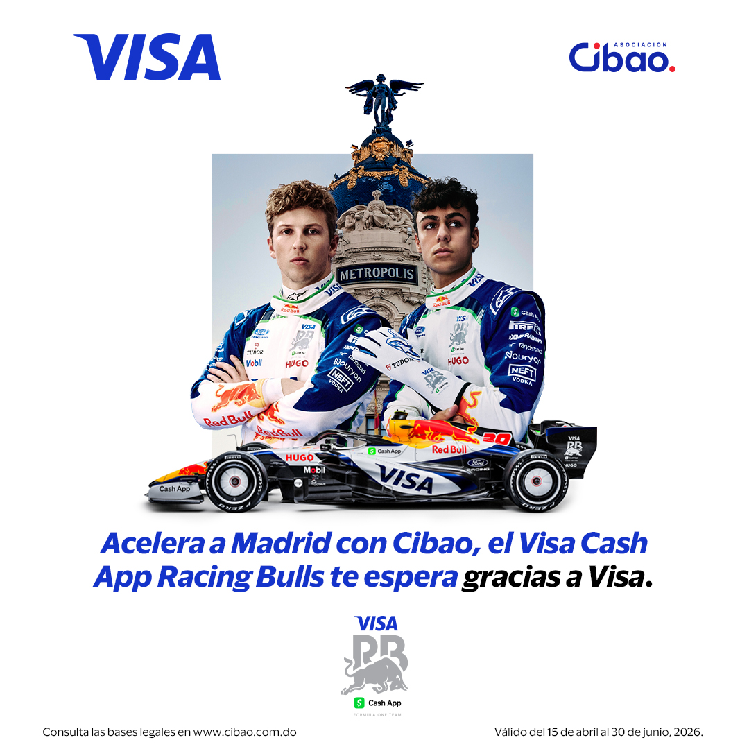 Cibao te lleva a ver al Visa Cash App Racing Bulls en Madrid, gracias a Visa